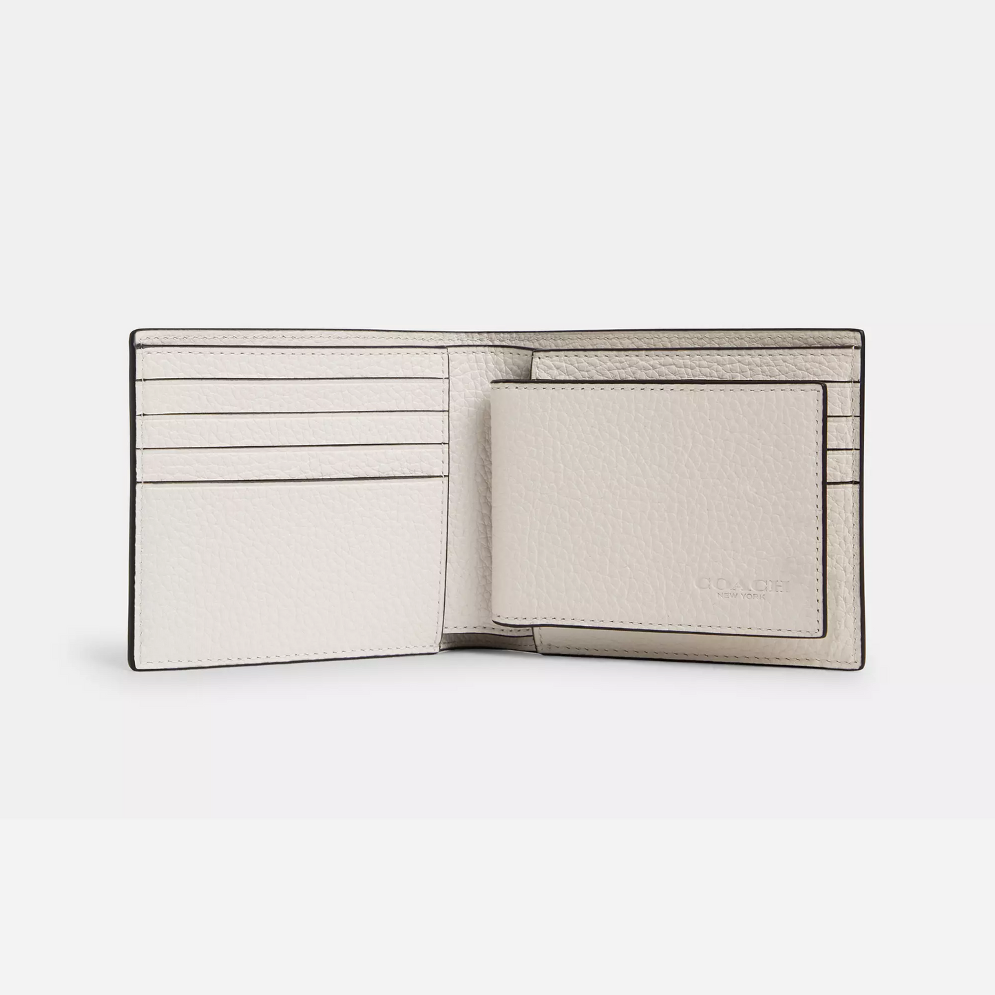 Coach 3 In 1 Wallet  pebbled leather/Gunmetal/Chalk