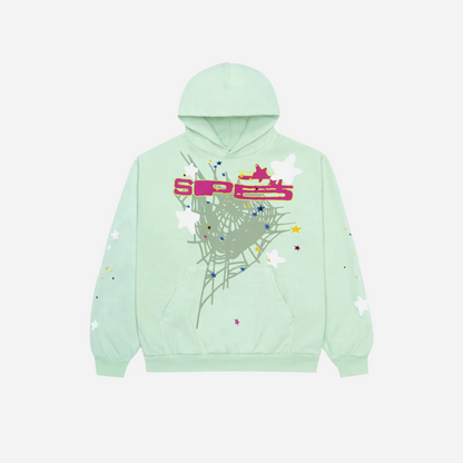 Sp5der SP5 Mint Hoodie Mint