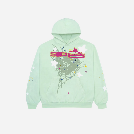 Sp5der SP5 Mint Hoodie Mint