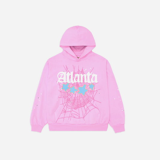 Sp5der Atlanta Hoodie Pink