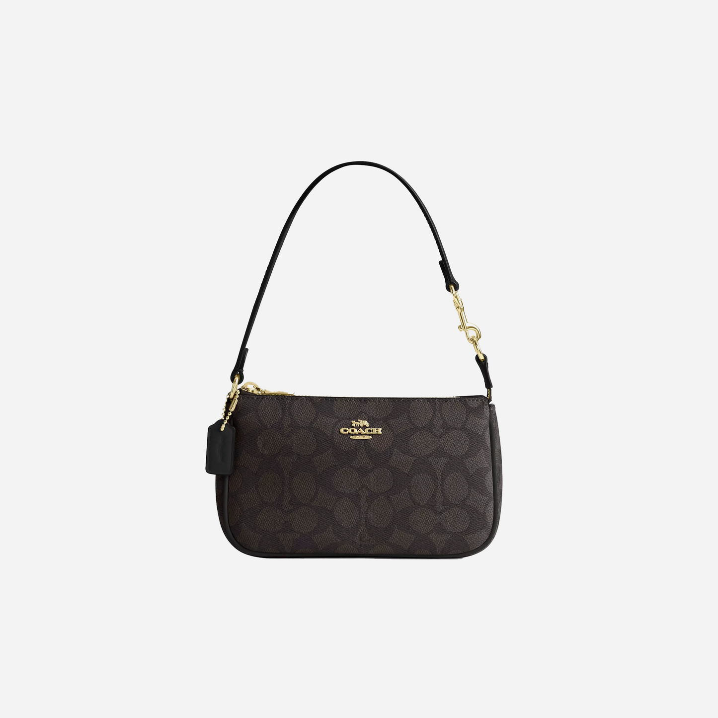 COACH Nolita 19 In Signature Canvas Gold/Walnut/Black