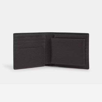 Coach 3 In 1 Wallet pebbled leather/Graphite
