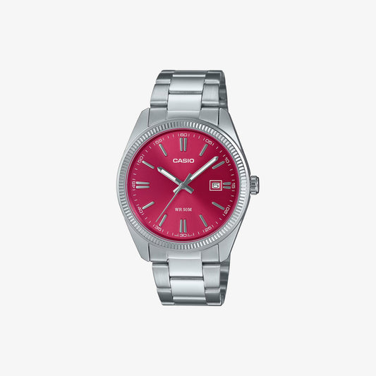 Casio  Red Dial Enticer Analog Watch