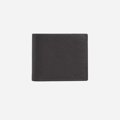 Coach 3 In 1 Wallet pebbled leather/Graphite