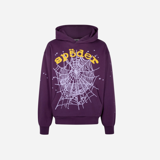 Sp5der Web Hoodie Purple