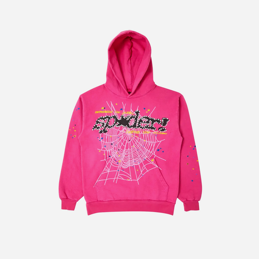 Sp5der P*NK V2 Hoodie Pink