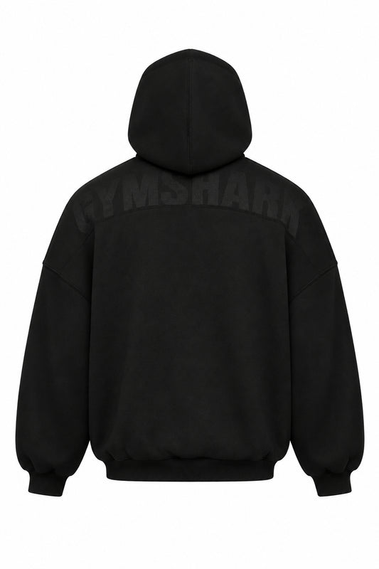Power Washed Oversized Hoodie - Black