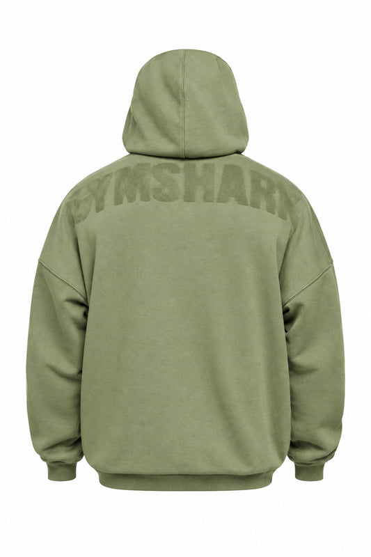 Power Washed Oversized Hoodie - Grounded Green