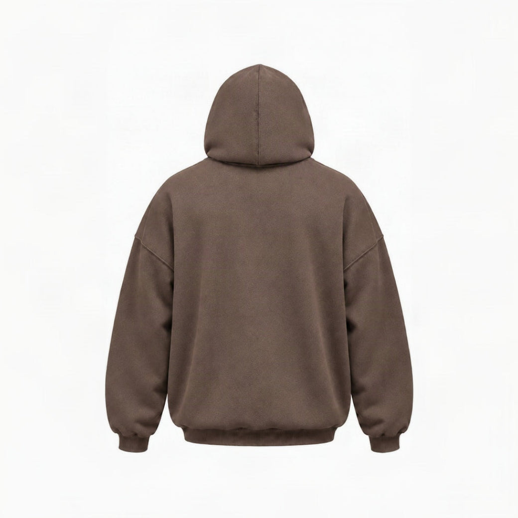 Power Washed Oversized Hoodie - Soft Brown
