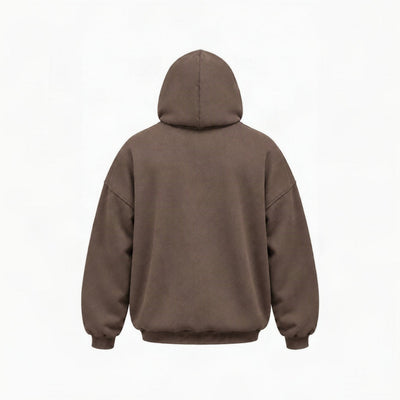 Power Washed Oversized Hoodie - Soft Brown