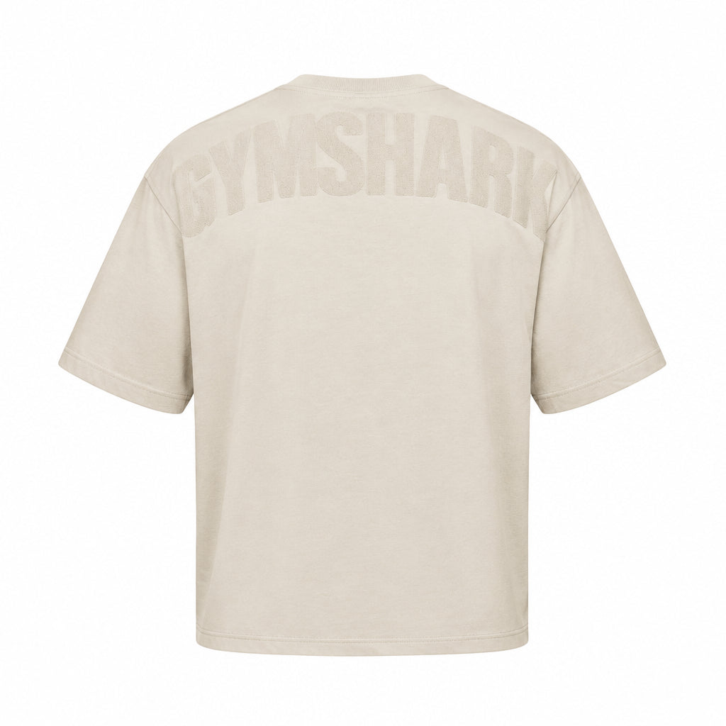 Power Washed Oversized T-Shirt - Chalk Beige/Wash
