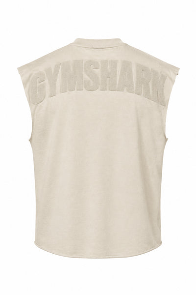 Power Washed Cut off Tank - Chalk Beige/Wash