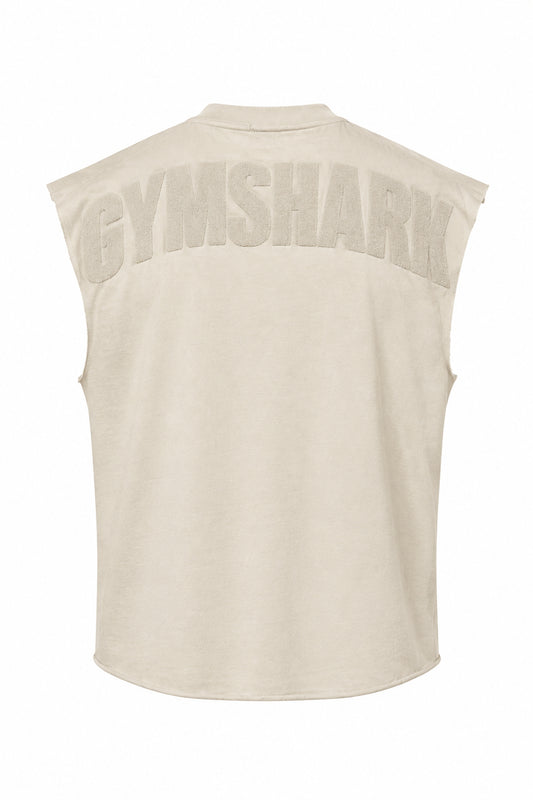 Power Washed Cut off Tank - Chalk Beige/Wash