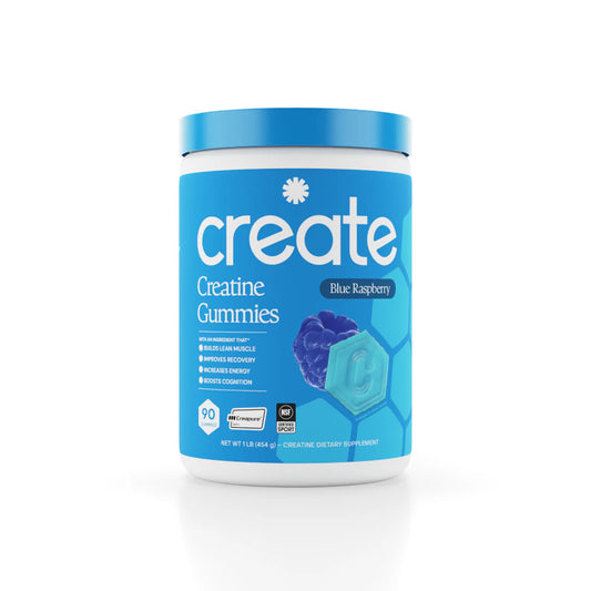 CREATE Creatine Monohydrate Gummies 'Blue Raspberry'