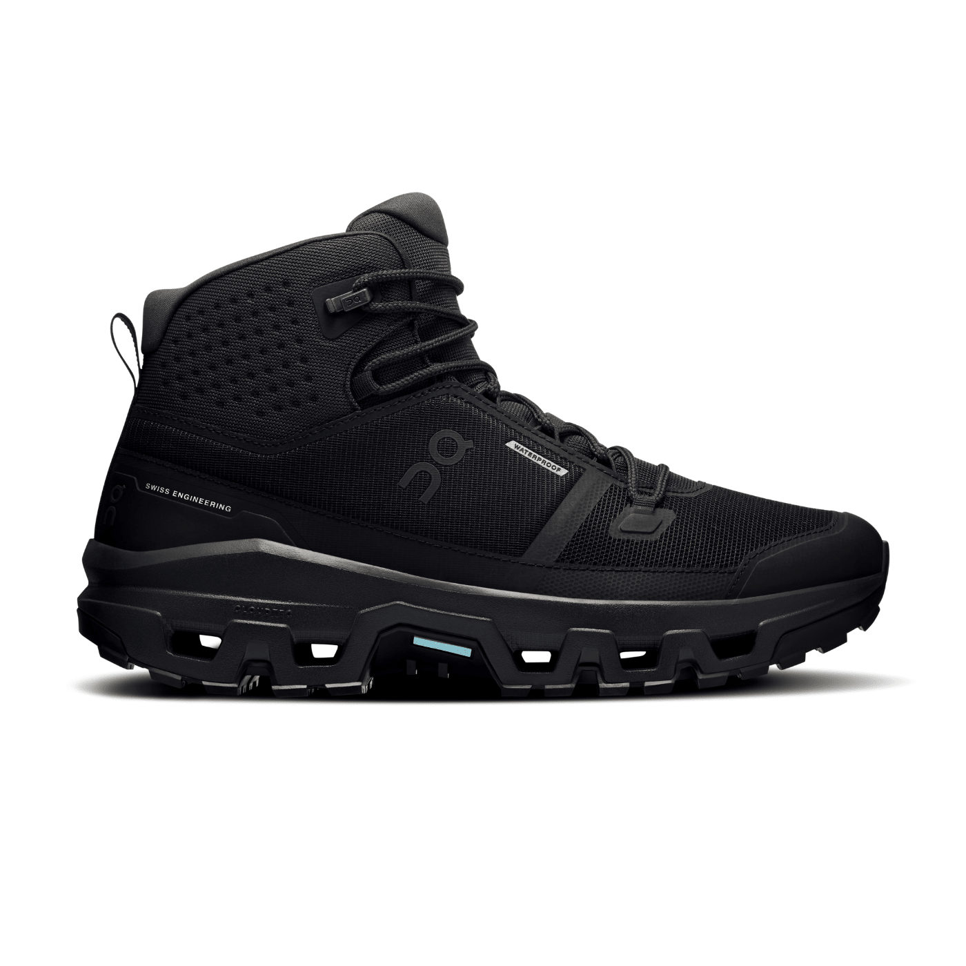 On Running Cloudrock Mid Waterproof Black Black — ON CLOUD | Authentic India