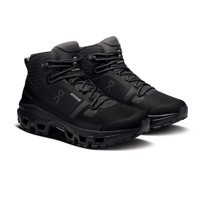 On Running Cloudrock Mid Waterproof Black Black — ON CLOUD | Authentic India