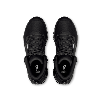 On Running Cloudrock Mid Waterproof Black Black — ON CLOUD | Authentic India