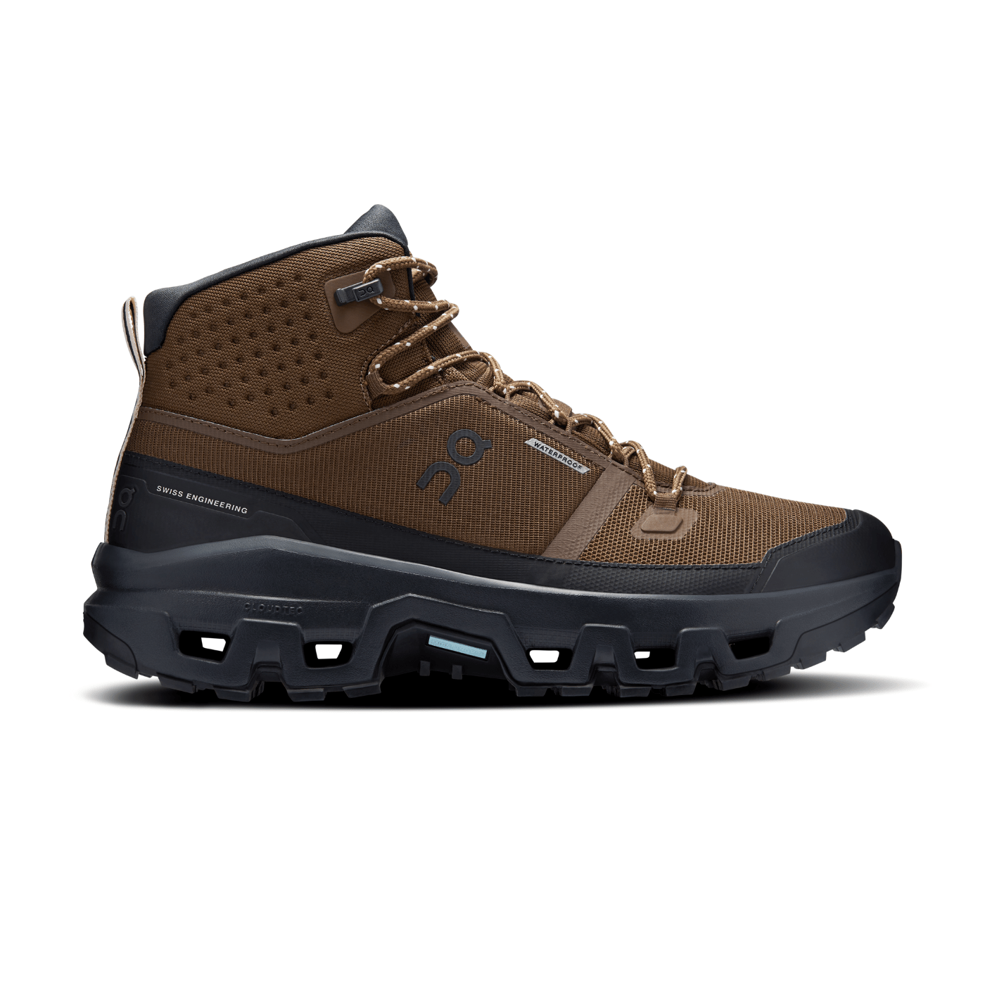On Running Cloudrock Mid Waterproof Earth Black — ON CLOUD | Authentic India