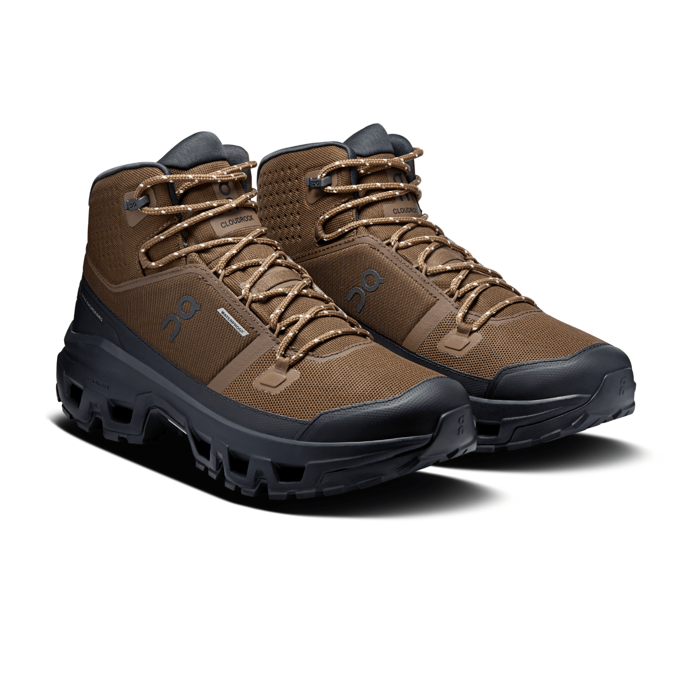 On Running Cloudrock Mid Waterproof Earth Black — ON CLOUD | Authentic India