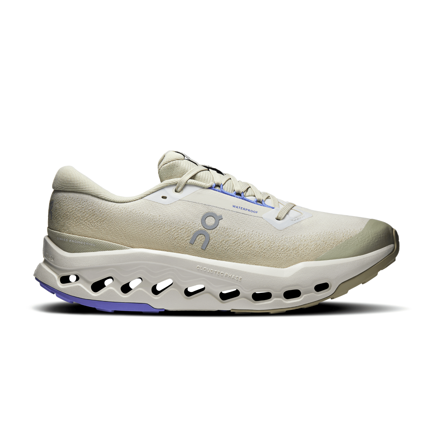 On Running Cloudsurfer Trail 2 Waterproof Ghost Chalk — ON CLOUD | Authentic India