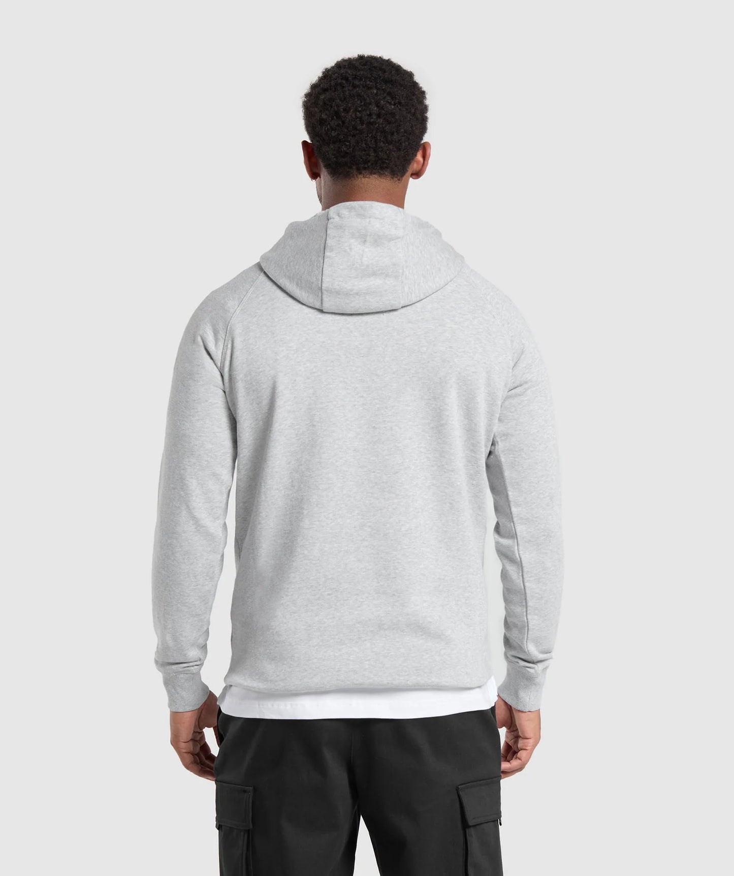 GYMSHARK Crest Hoodie Light Grey Marl — Gymshark | Authentic India