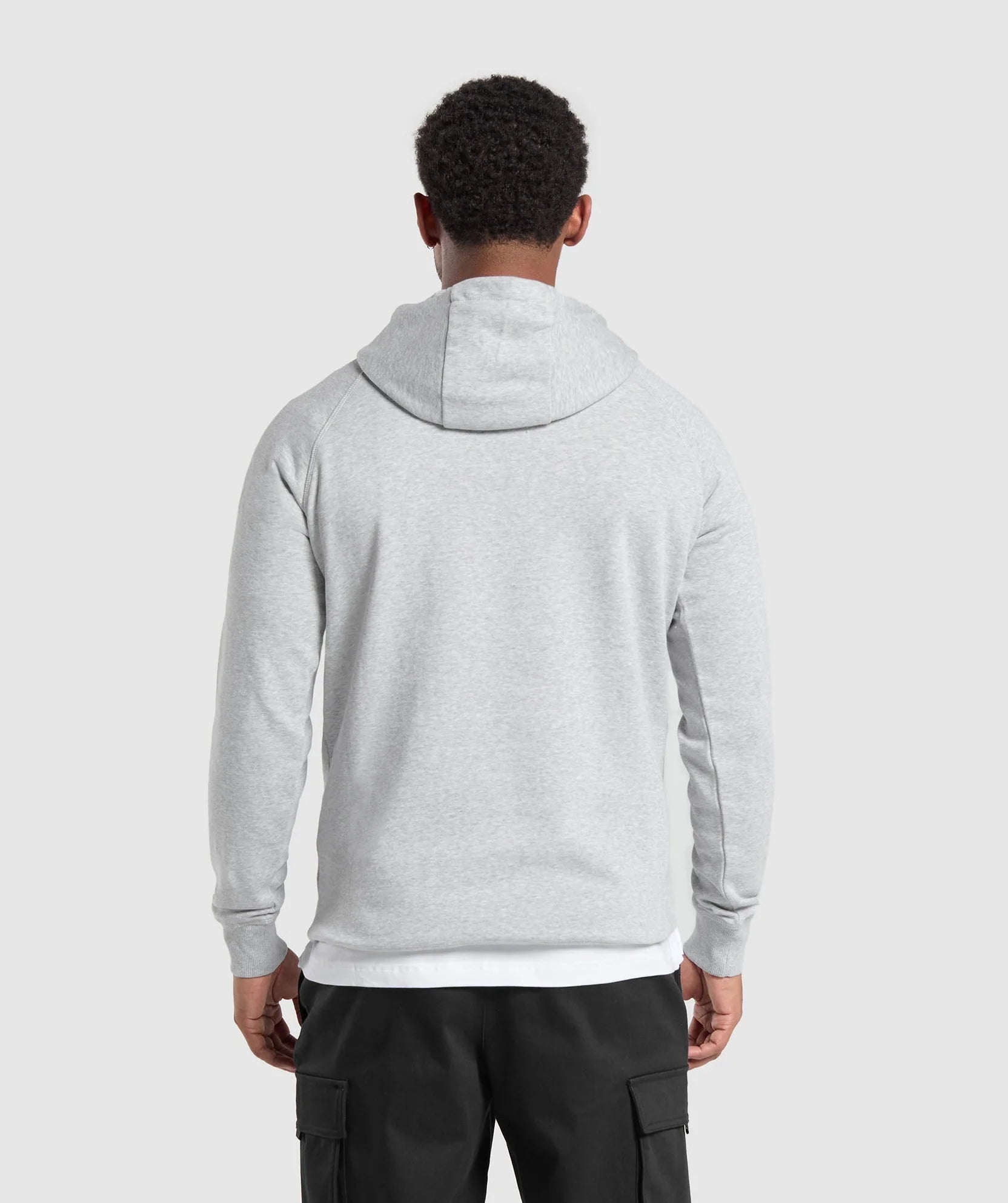 GYMSHARK Crest Hoodie Light Grey Marl — Gymshark | Authentic India