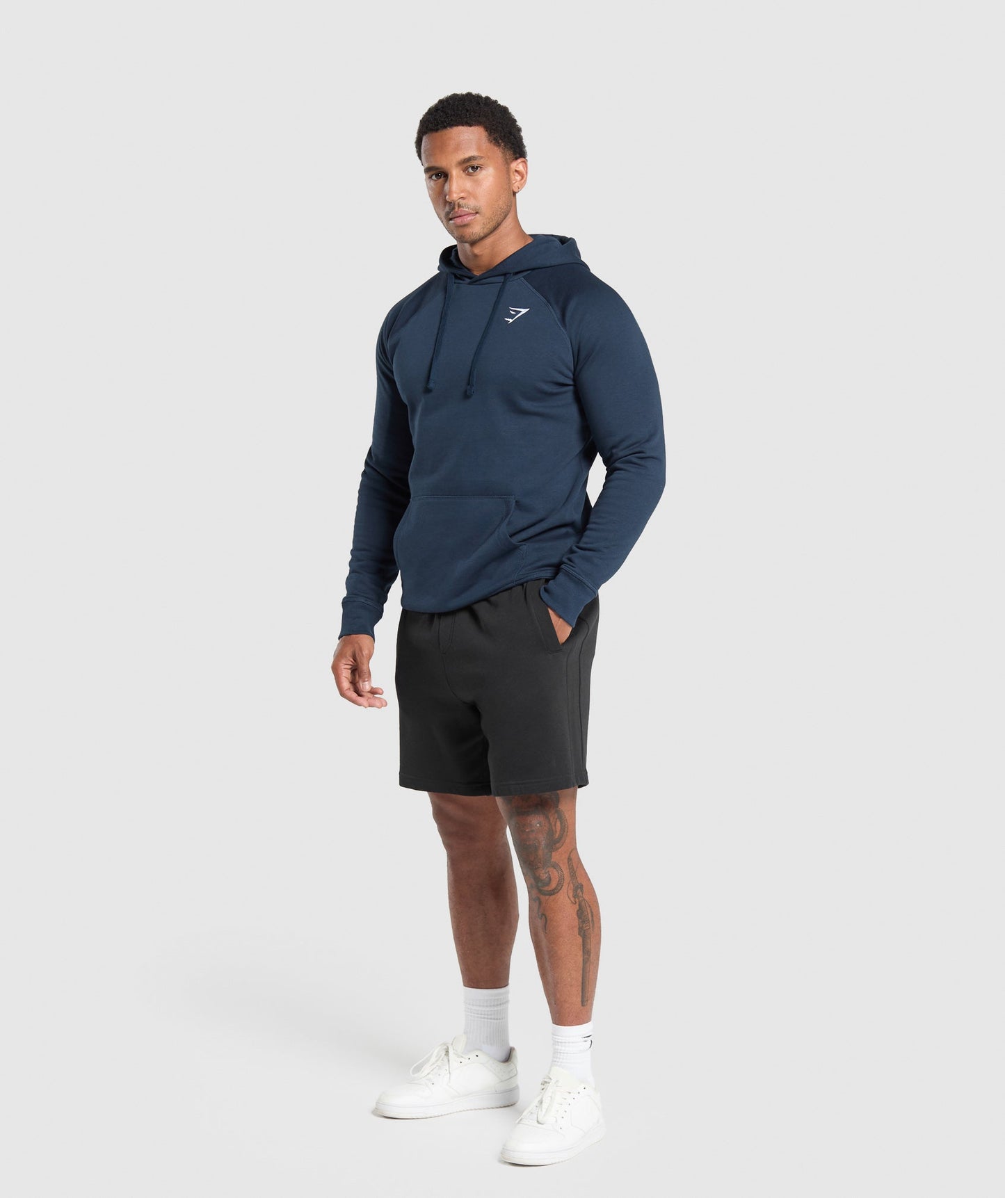 Gymshark Crest Hoodie Navy — Gymshark | Authentic India