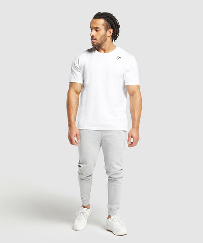 Gymshark Crest Joggers Light Grey Marl — Gymshark | Authentic India