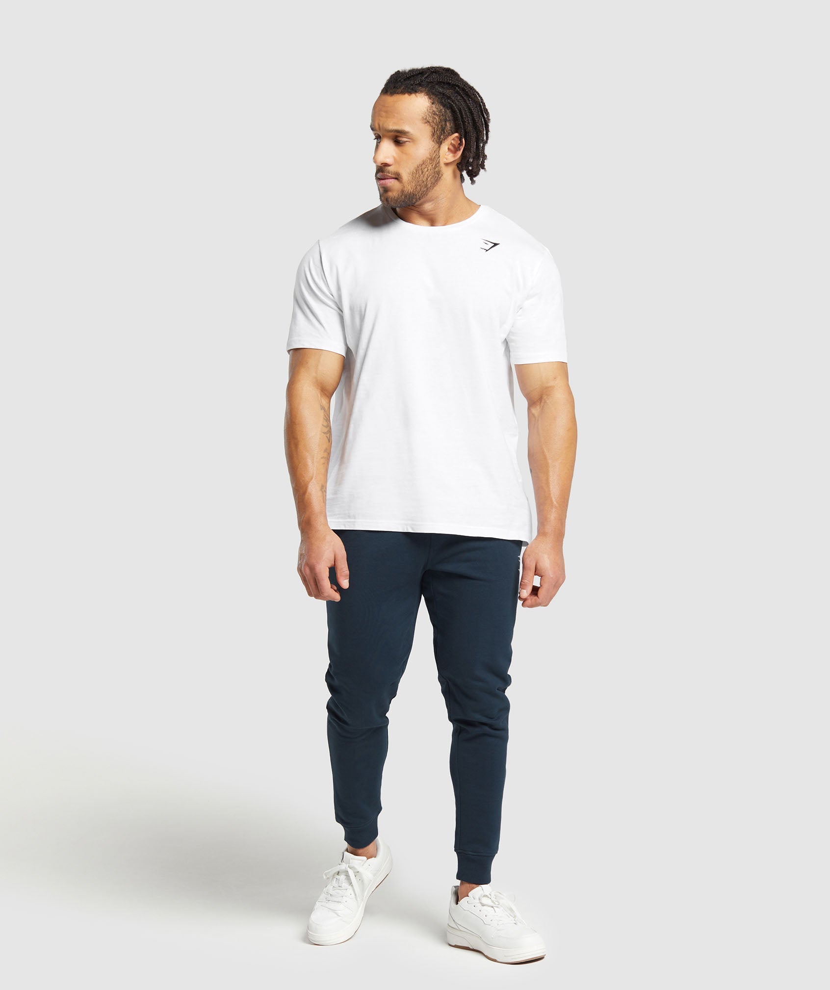 Gymshark Crest Joggers Navy — Gymshark | Authentic India