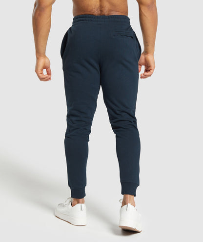 Gymshark Crest Joggers Navy — Gymshark | Authentic India