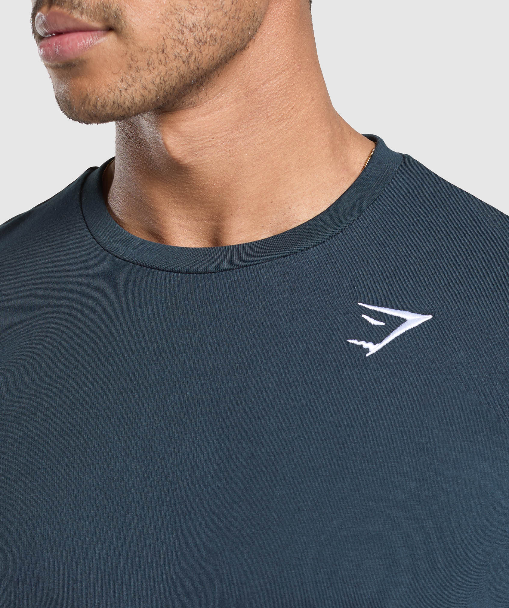 Gymshark Crest Long Sleeve T-Shirt Navy — Gymshark | Authentic India