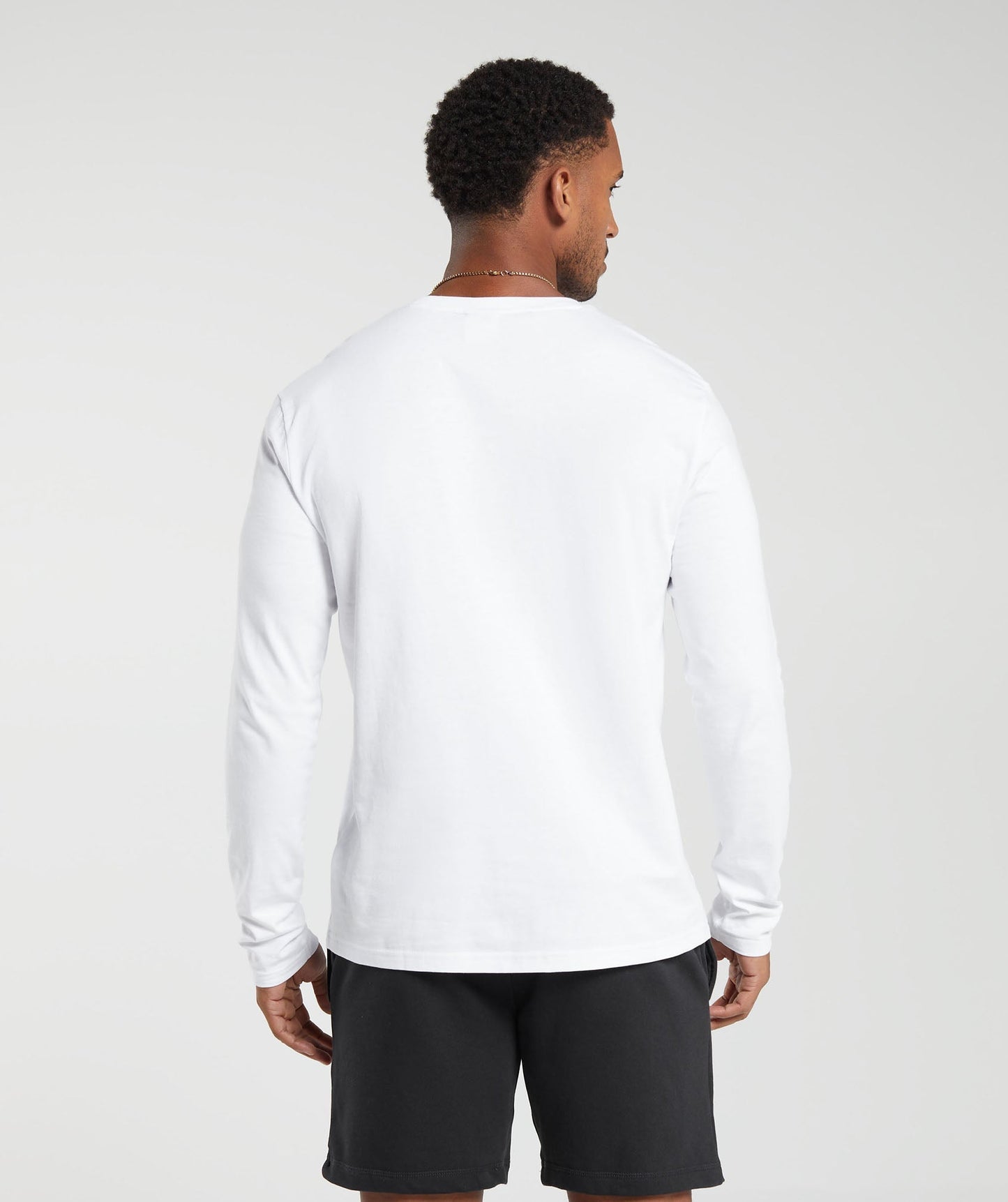 Gymshark Crest Long Sleeve T-Shirt White — Gymshark | Authentic India
