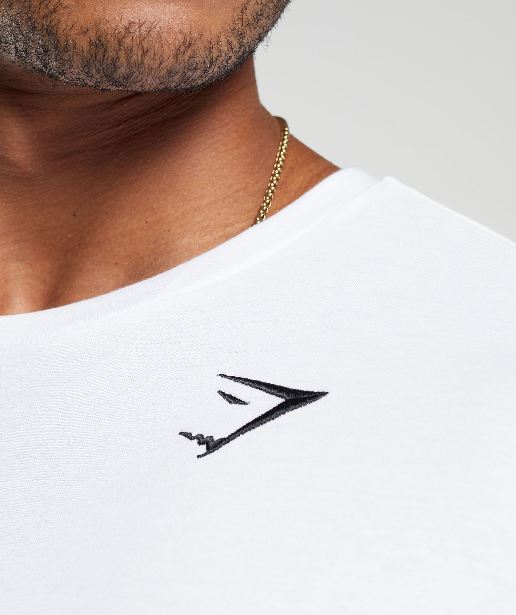 Gymshark Crest Long Sleeve T-Shirt White — Gymshark | Authentic India