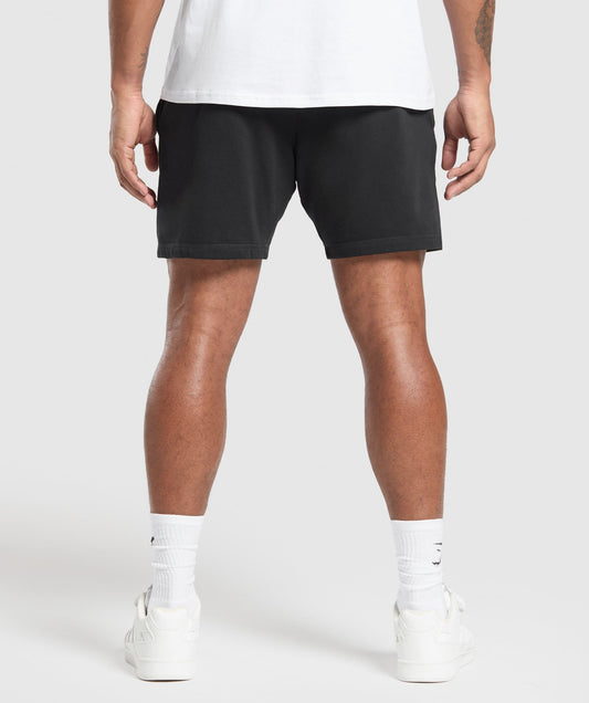 Gymshark Crest 7" Shorts Black — Gymshark | Authentic India