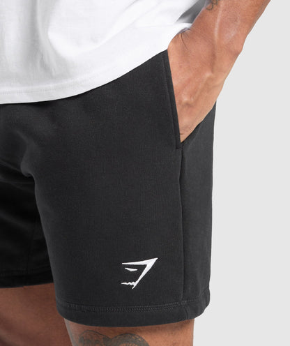 Gymshark Crest 7" Shorts Black — Gymshark | Authentic India
