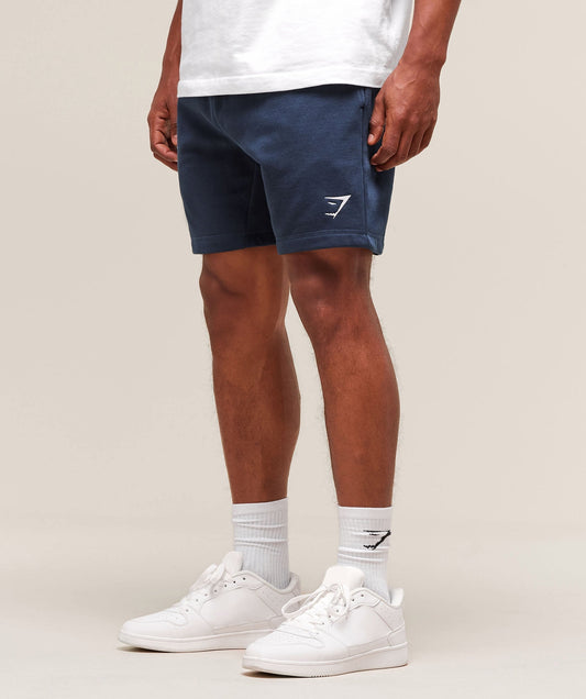 Gymshark Crest 7" Shorts Navy — Gymshark | Authentic India