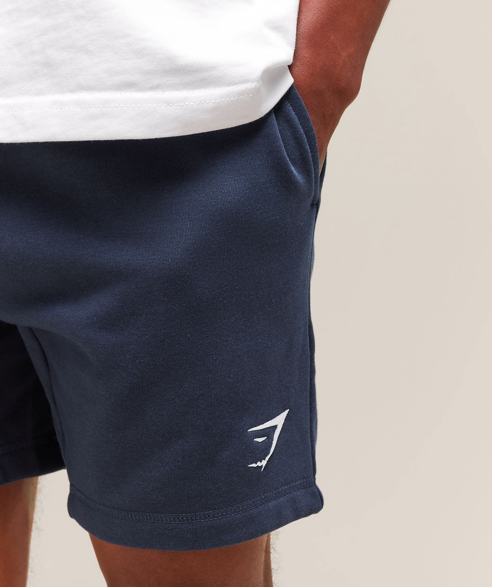 Gymshark Crest 7" Shorts Navy — Gymshark | Authentic India