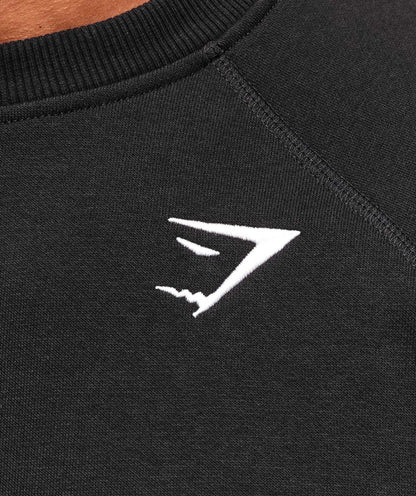 Gymshark Crest Sweatshirt Black — Gymshark | Authentic India