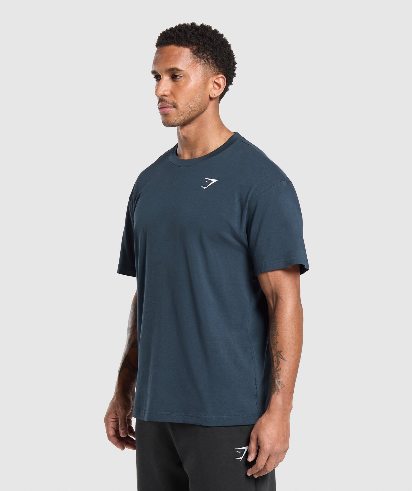 Gymshark Crest T-Shirt Navy — Gymshark | Authentic India