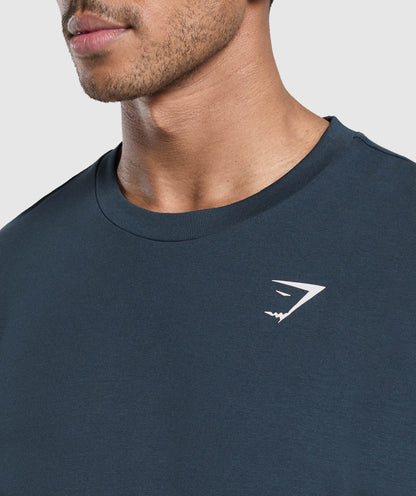 Gymshark Crest T-Shirt Navy — Gymshark | Authentic India