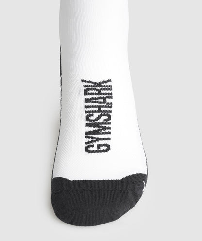 Women's Gymshark Crew Running Socks White — Gymshark | Authentic India
