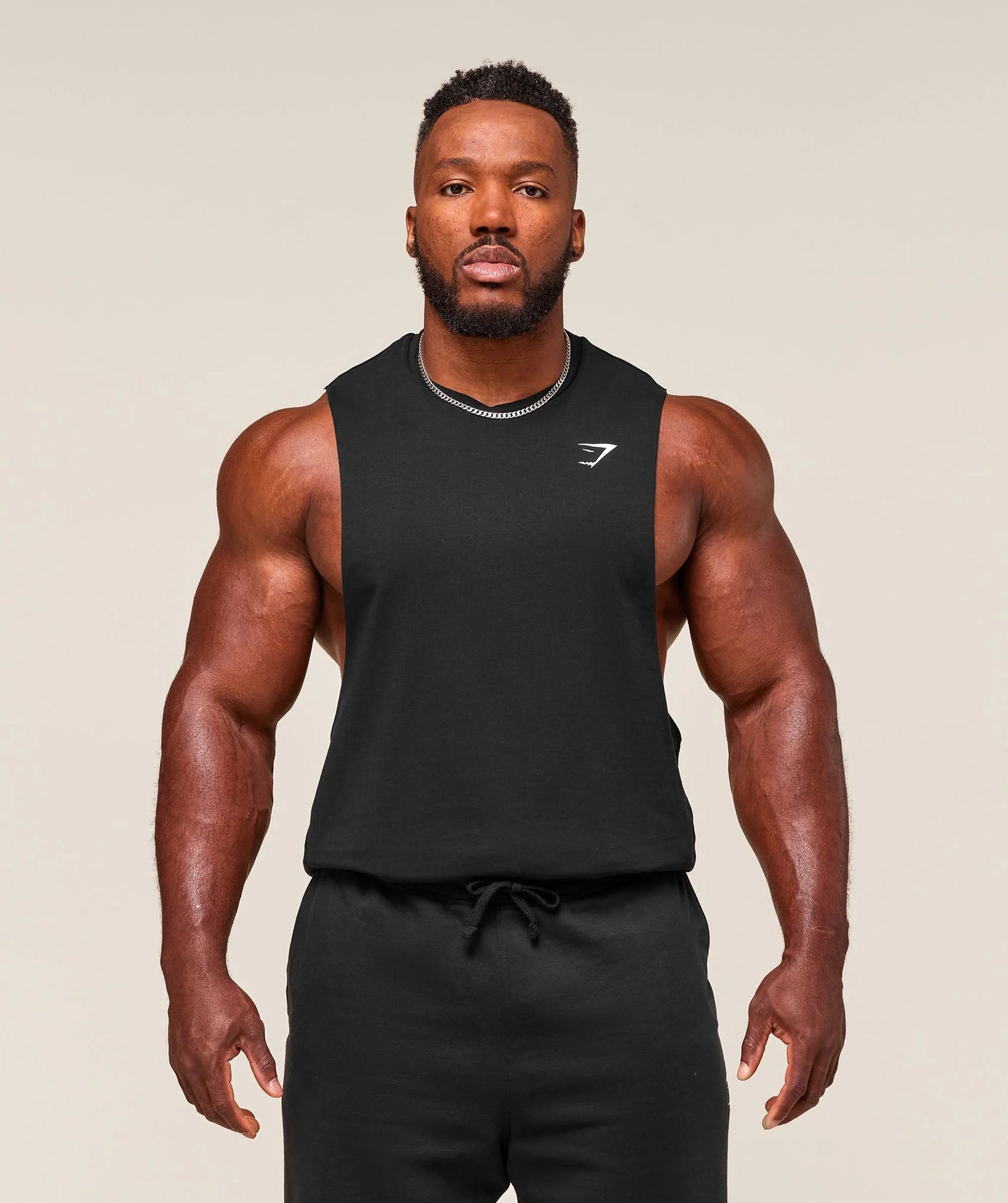 GYMSHARK Critical Drop Arm Tank Black — Gymshark | Authentic India