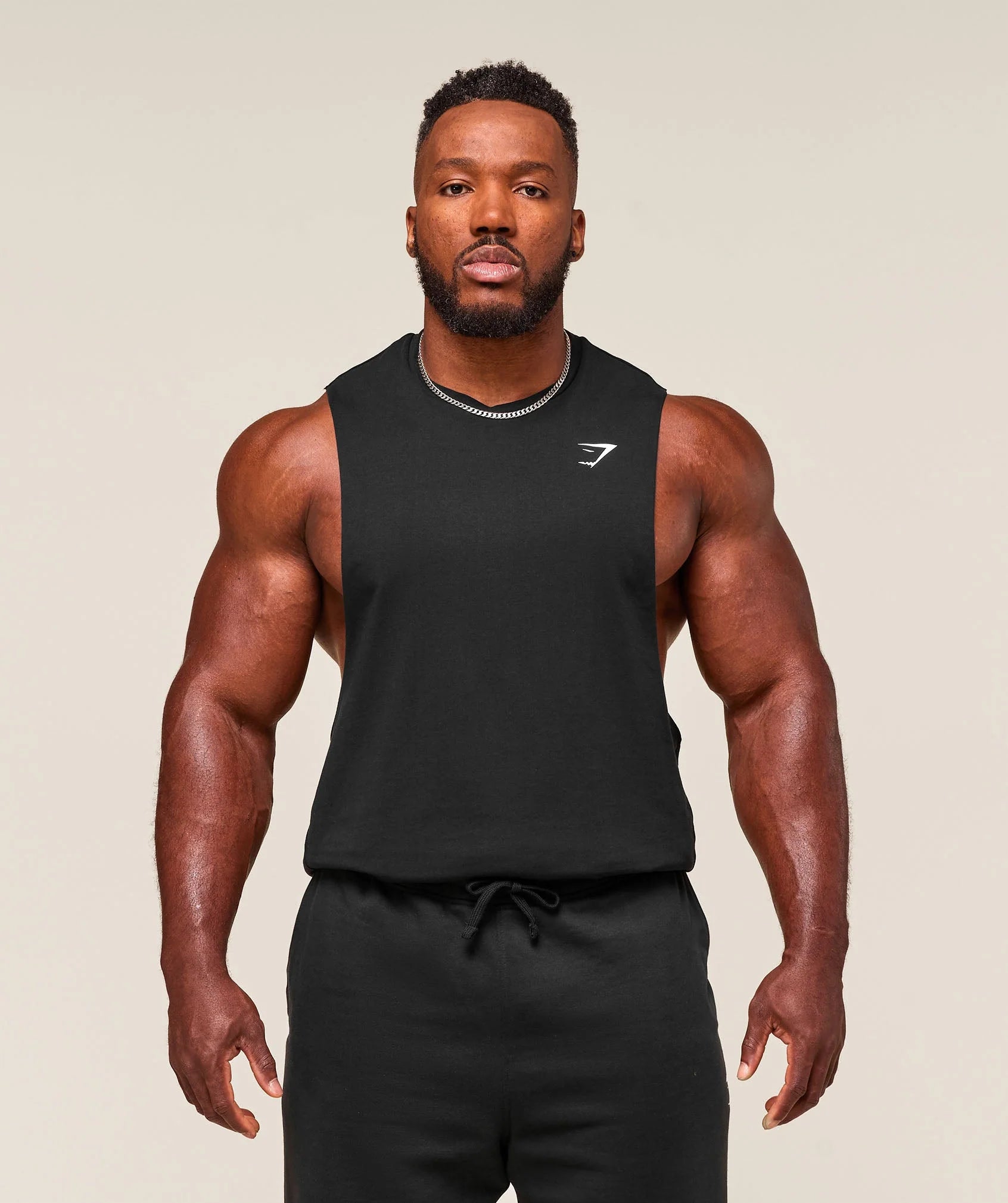GYMSHARK Critical Drop Arm Tank Black — Gymshark | Authentic India