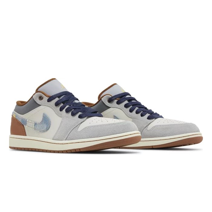 Jordan 1 Low SE Phantom Repaired Denim Swoosh