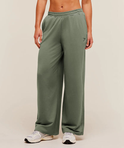 GYMSHARK Lifting Dipped Waistband Pants Unit Green