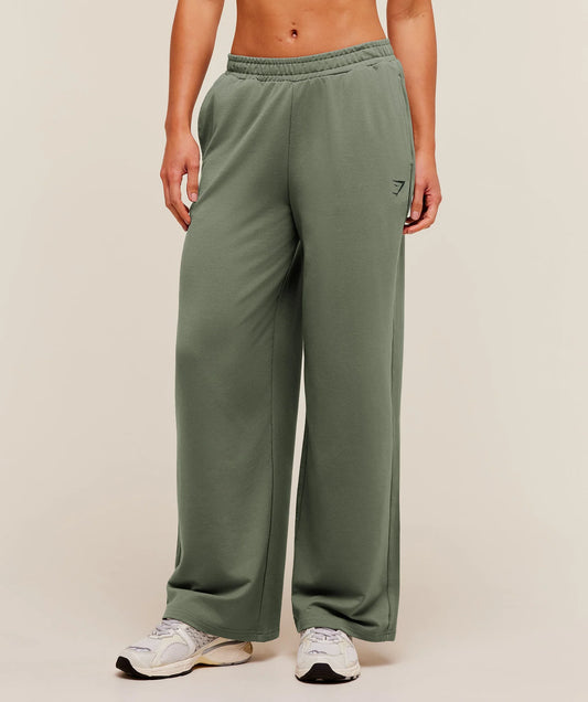 GYMSHARK Lifting Dipped Waistband Pants Unit Green