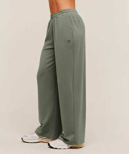 GYMSHARK Lifting Dipped Waistband Pants Unit Green