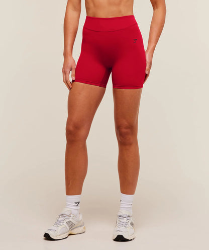GYMSHARK Lifting Dipped Waistband Shorts Carmine Red