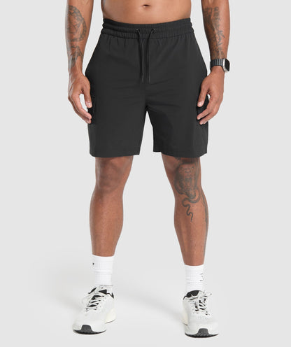Gymshark Stretch Woven Cargo Shorts Black — Gymshark | Authentic India