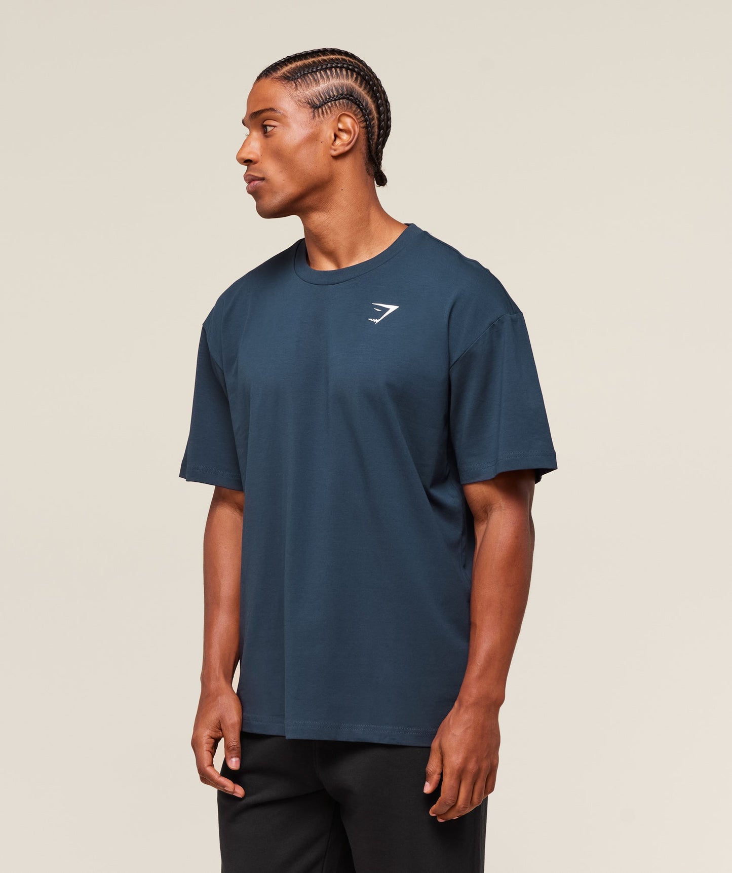 Gymshark Essential Oversized T-Shirt Navy — Gymshark | Authentic India